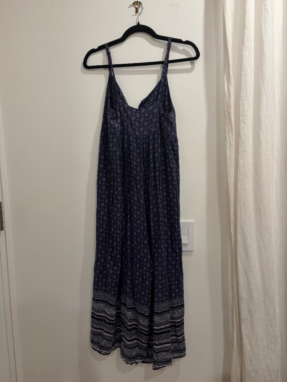 Madewell Women’s Blue Paisley Jumpsuit (Size S)